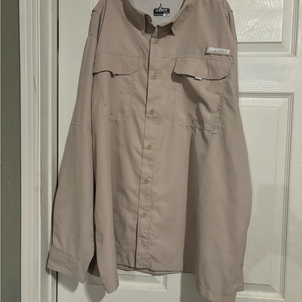#HABlT Beige Long Sleeve Shirt - Picture 4 of 6